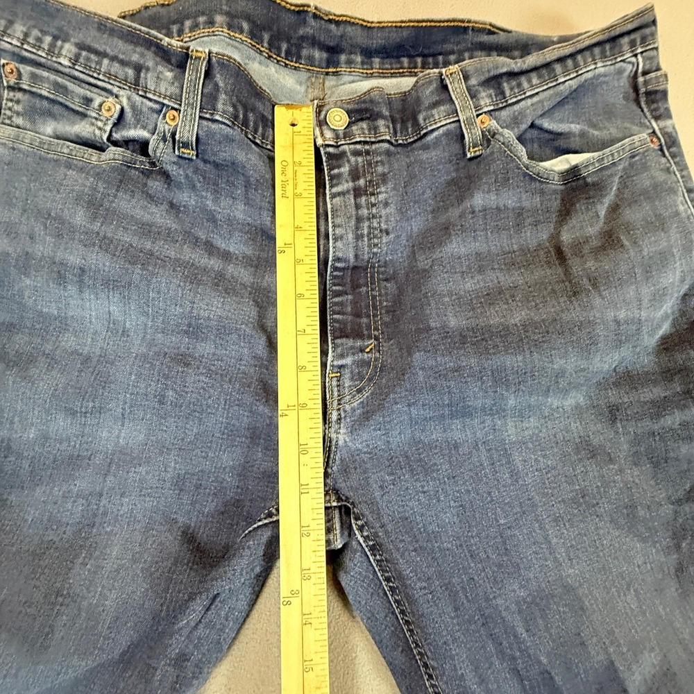 Levi's 541 Jeans Mens 43x8 Dark Wash Blue Denim Rugged Athletic Fit - Picture 5 of 13